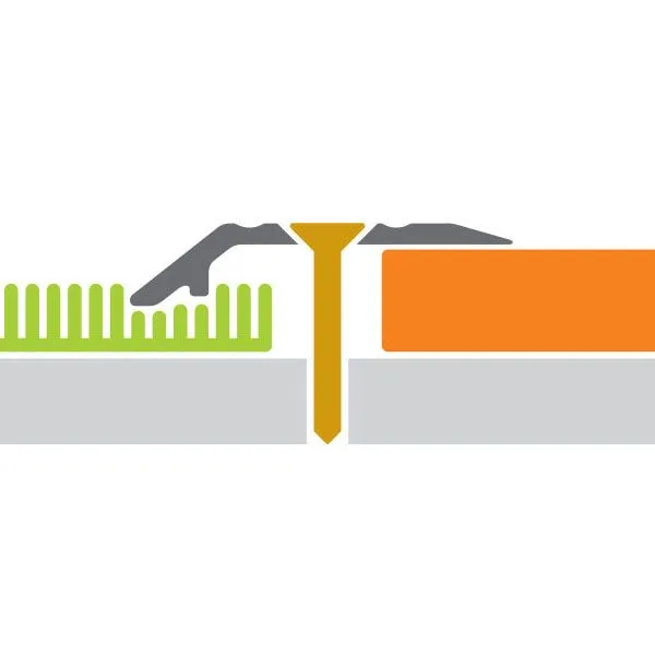 Порог алюм. 84-06К 28мм шампань 0,9м  с отрытым креплением с перепадом