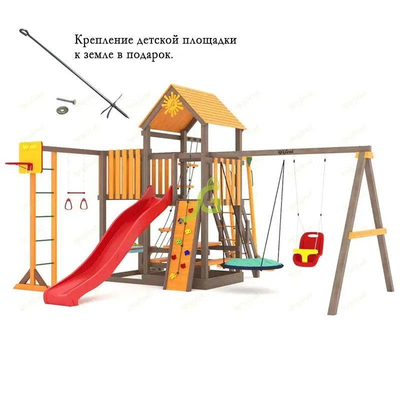 Детская площадка Igragrad Панда Фани с балконом мод.,2