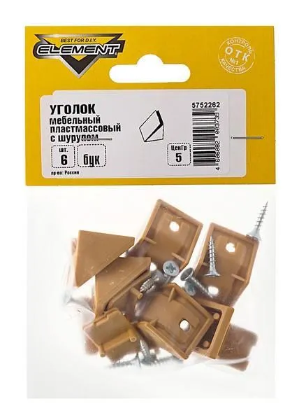 Уголки мебельные пл. бук с шур.(6 шт) 5752262
