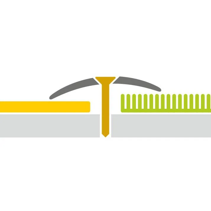 Порог алюм. 110-409Т  30мм  1,8м  ясень белый РБ с открытым креплением