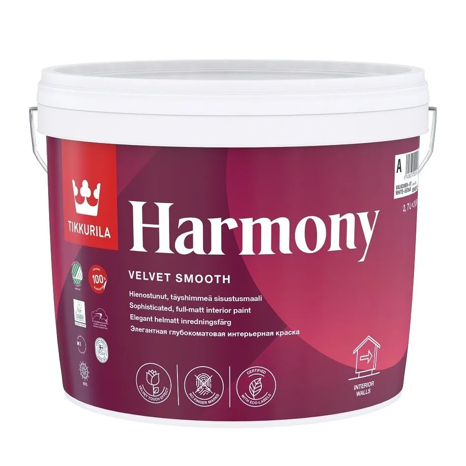 HARMONYA  "A" 2.7л Краска интерьерная глубокоматовая