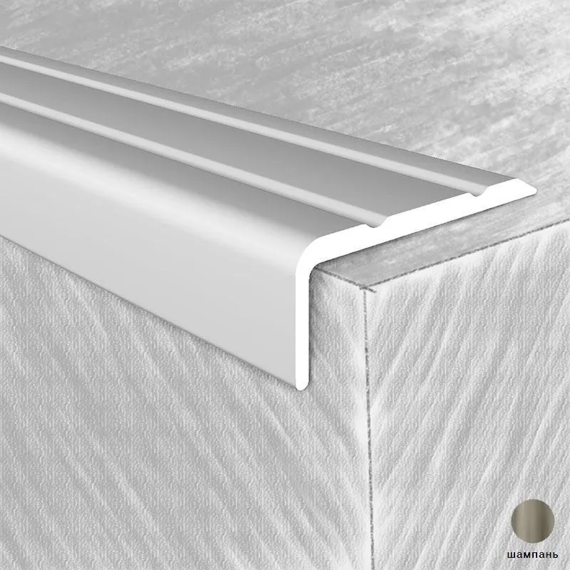 Профиль на ступени 3418-06Т 24х10мм шампань 1,8м