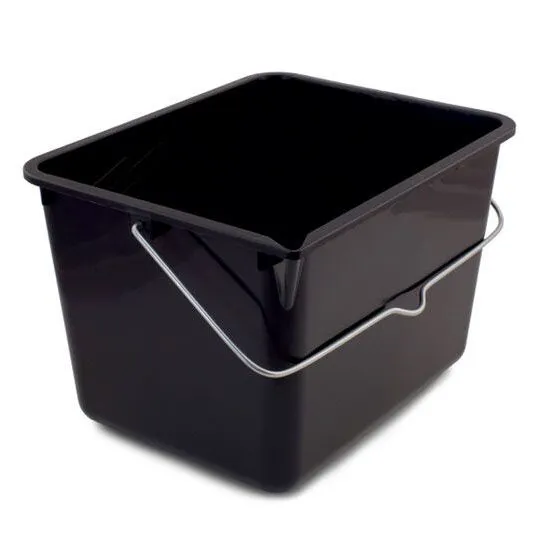 Ведро д/краски прямоуг., 12л пластм., чёрное 84821410