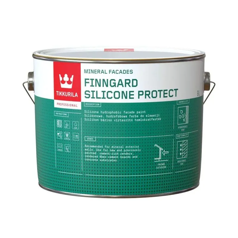 FINNGARD SILICONE PROTECT "AR" 9л Водоразбавляемая силиконовая фасадная краска