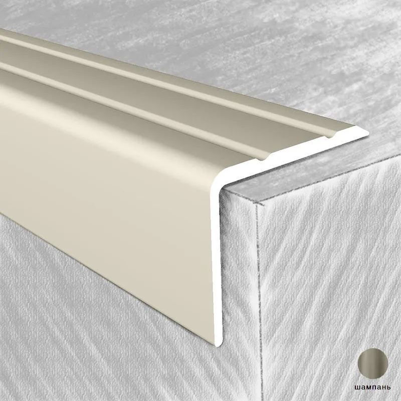 Профиль на ступени 3414-06Т 24х20мм шампань 1,8м
