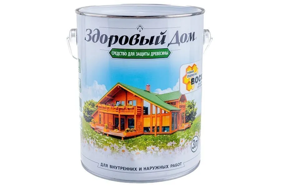 Здоровый дом 3л дуб (средство для защиты дерева) 2,58кг