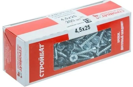Саморезы универсальные оцинк. 4,5х30 (200 шт) 75481