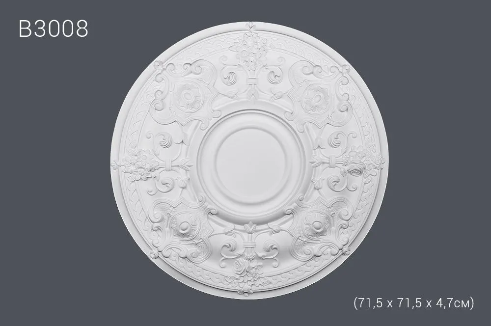 Декор. розетка В3008 71,5х71,5х4,7см (10)