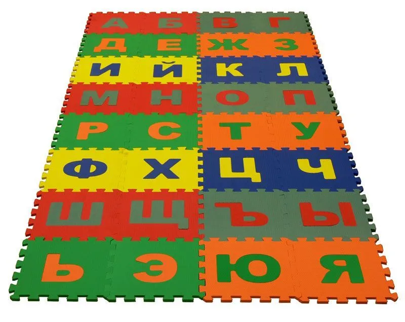 Мягкий пол развивающий 25*25 (Алфавит Русский )