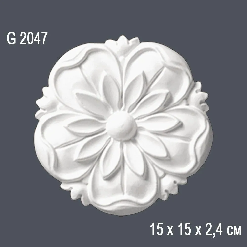 Декор розетка G2047 15х15х2.4см