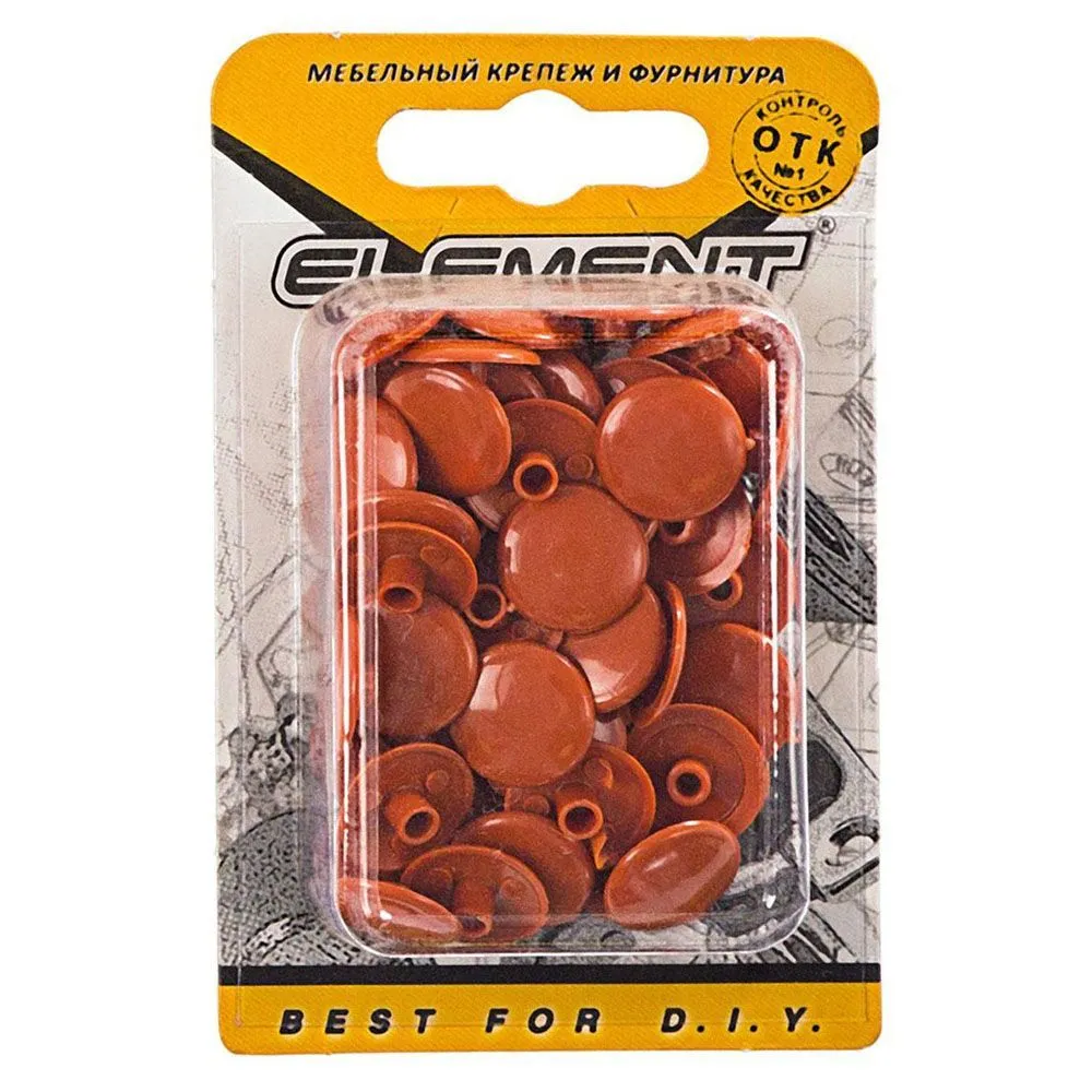 Заглушки на меб.стяжку 7мм охра (50 шт) "Element"  5726864
