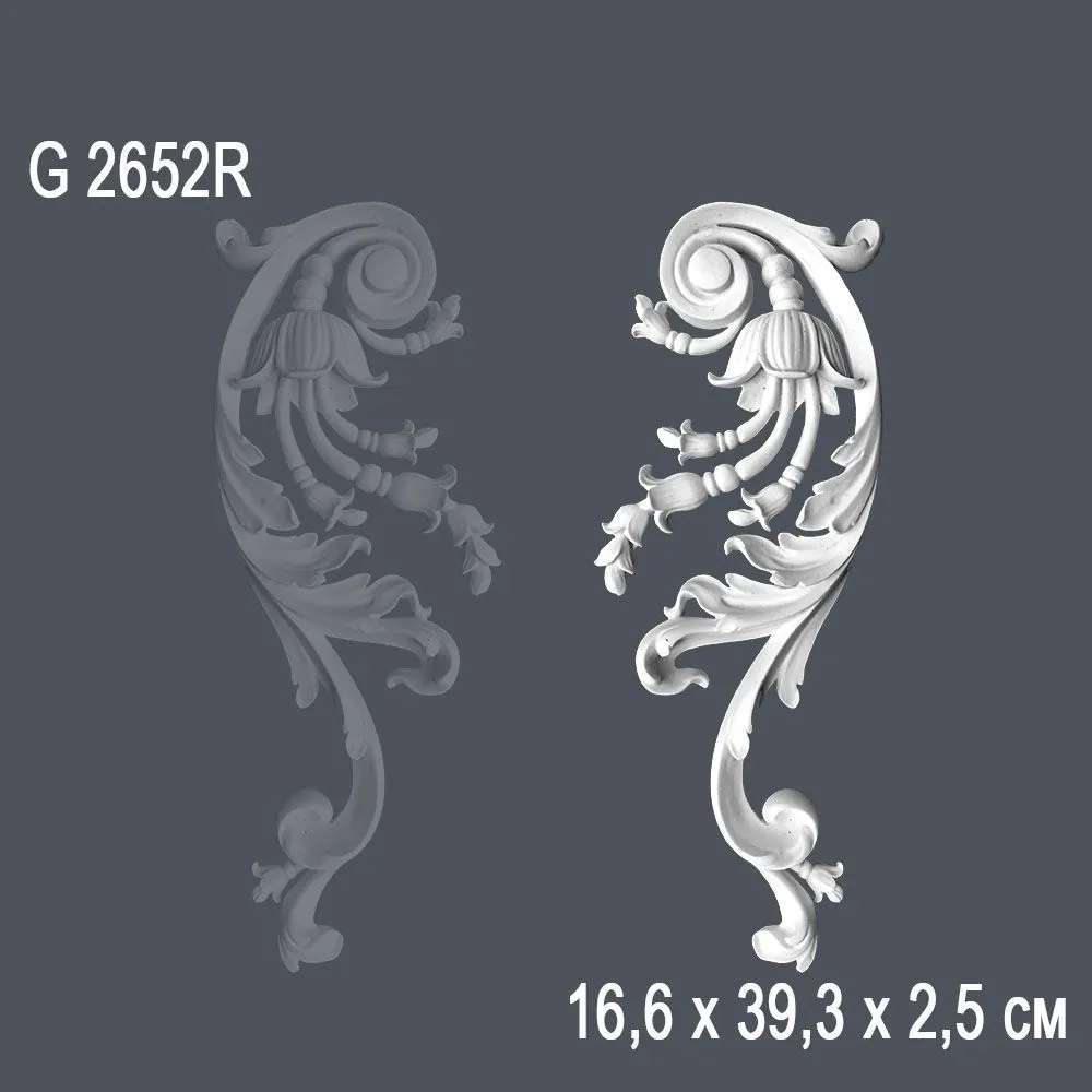 Орнамент G2652R 16.6х39.3х2.5см ()