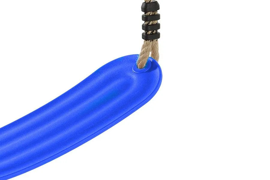 Качели с эластичным сиденьем из пластика EVA, верёвка PP, цвет синий 115.001.004.001