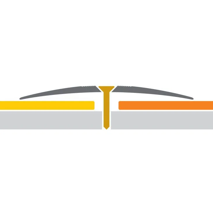 Порог алюм. 60-02К 60мм  0,9м золото  с открытым  креплением