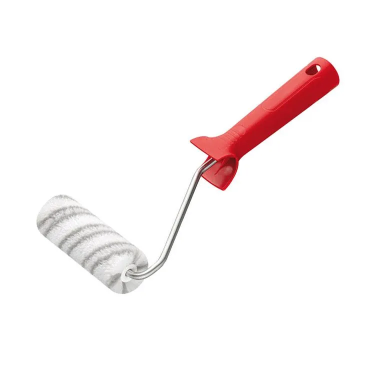 Ролик 10см, Д17, Полиэст 18 серые полосы, ручка 27см, 86 58 27 99