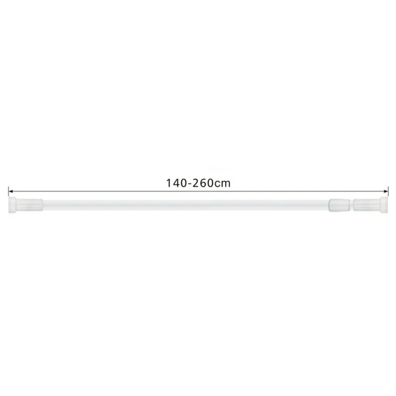 237 196 Карниз для ванной комнаты Haiba HB75902 Белая длина 140-260 см