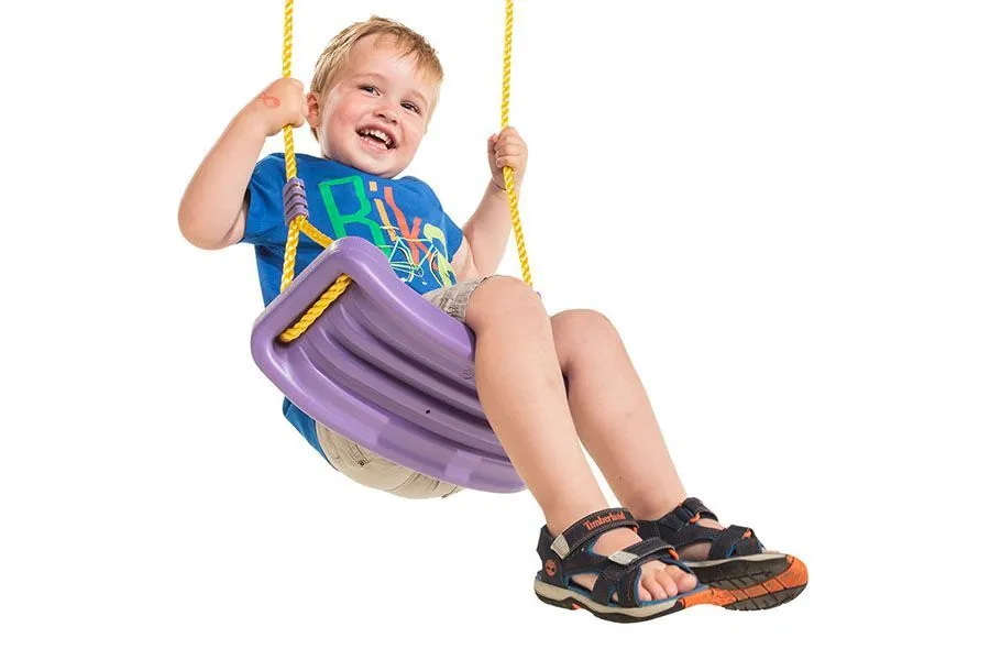 Качели с сиденьем из HDPE - верёвка PP, цвет сирень 110.007.007.001