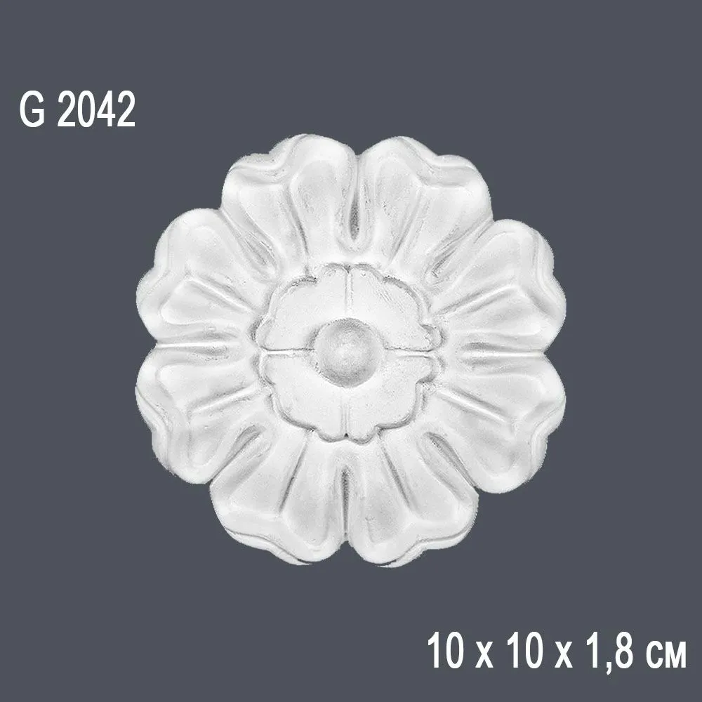 Декор. розетка G2042 10х10х1,8см