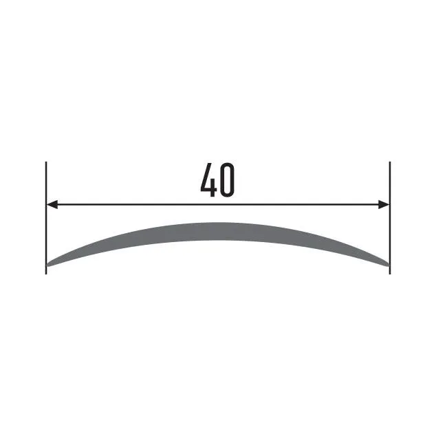 Порог алюм. 120-409К 40мм 0,9м ясень белый