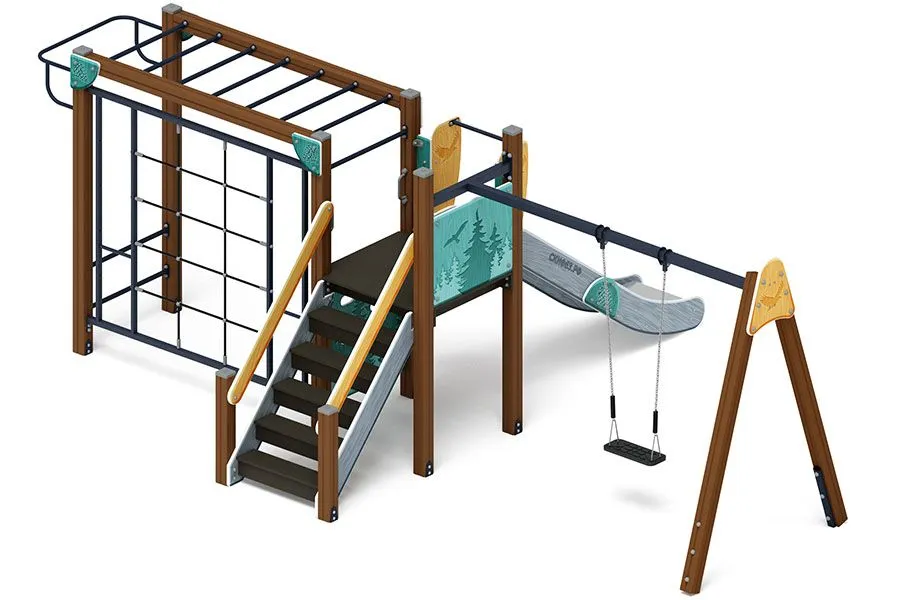 Счастливое детство (Тайга) горка Н 1200 ДИК 2.01.02.-03 
