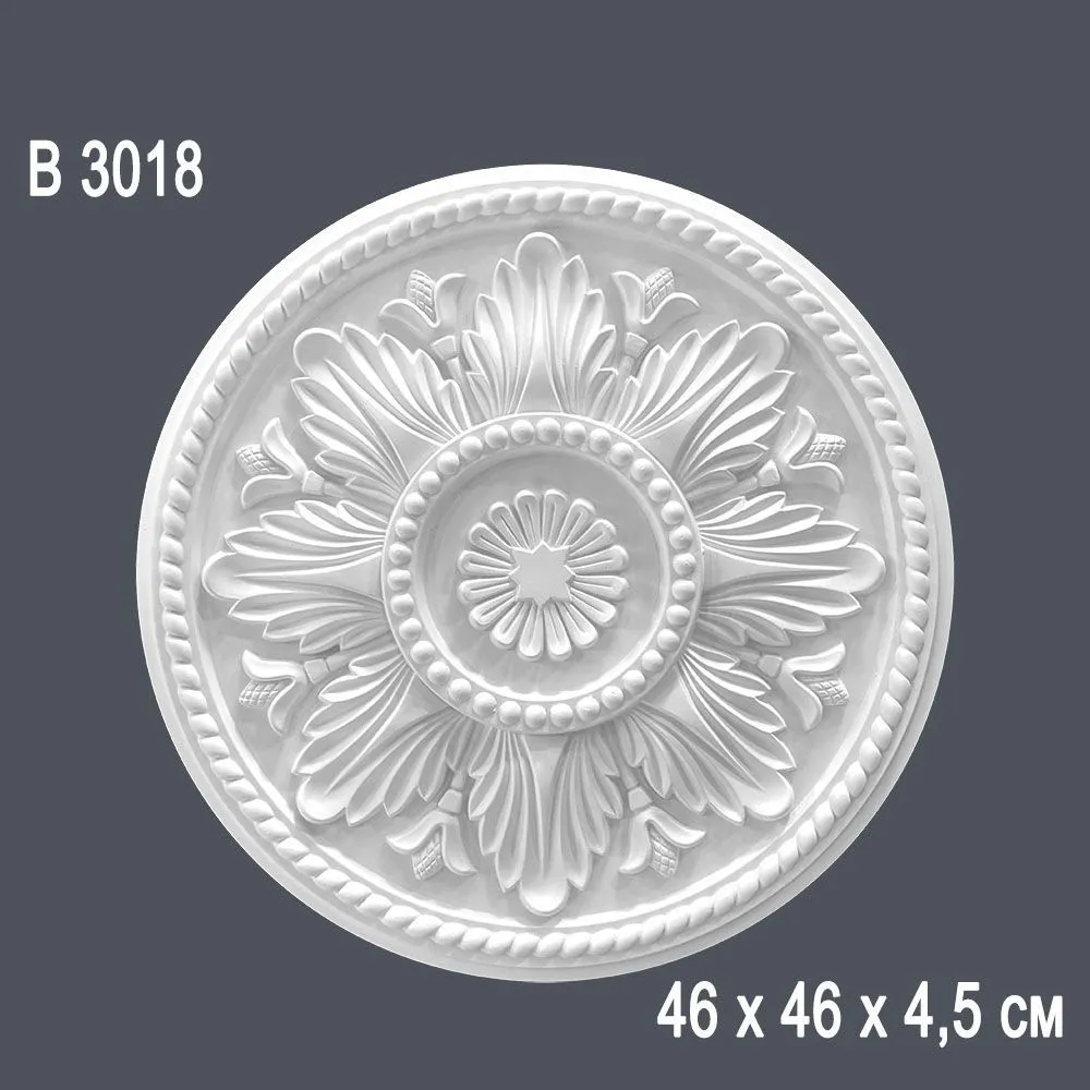Декор. розетка В3018  46х46х4,5cm (10)