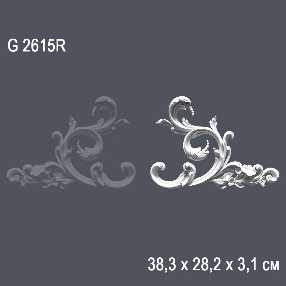 Орнамент G2615R 38,3х28,2х3,1 см (20)