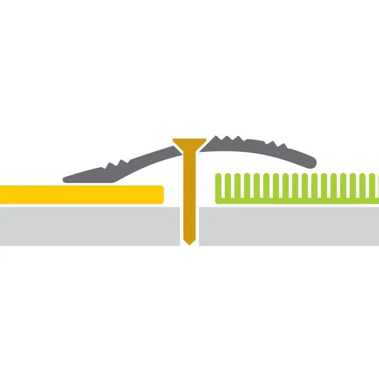 Порог алюмин. 3326 -06Т 41мм 1,8 м шампань  /СК с перепадом 2-16мм открытое крепление