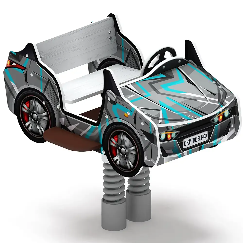 Кабриолет Качалка на пружине двухместная машинка - ИО 23.03.02-04