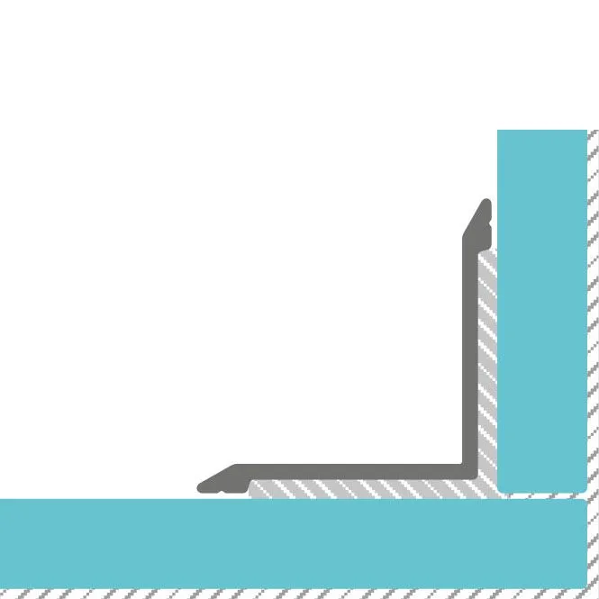 Накладка внутренний угол 2626-02Т 26ммх26мм 1,8м  золото