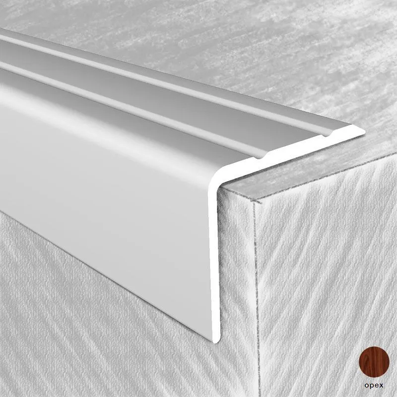 Профиль на ступени 3414-350Т 24х20мм  орех 1,8 м  / РБ