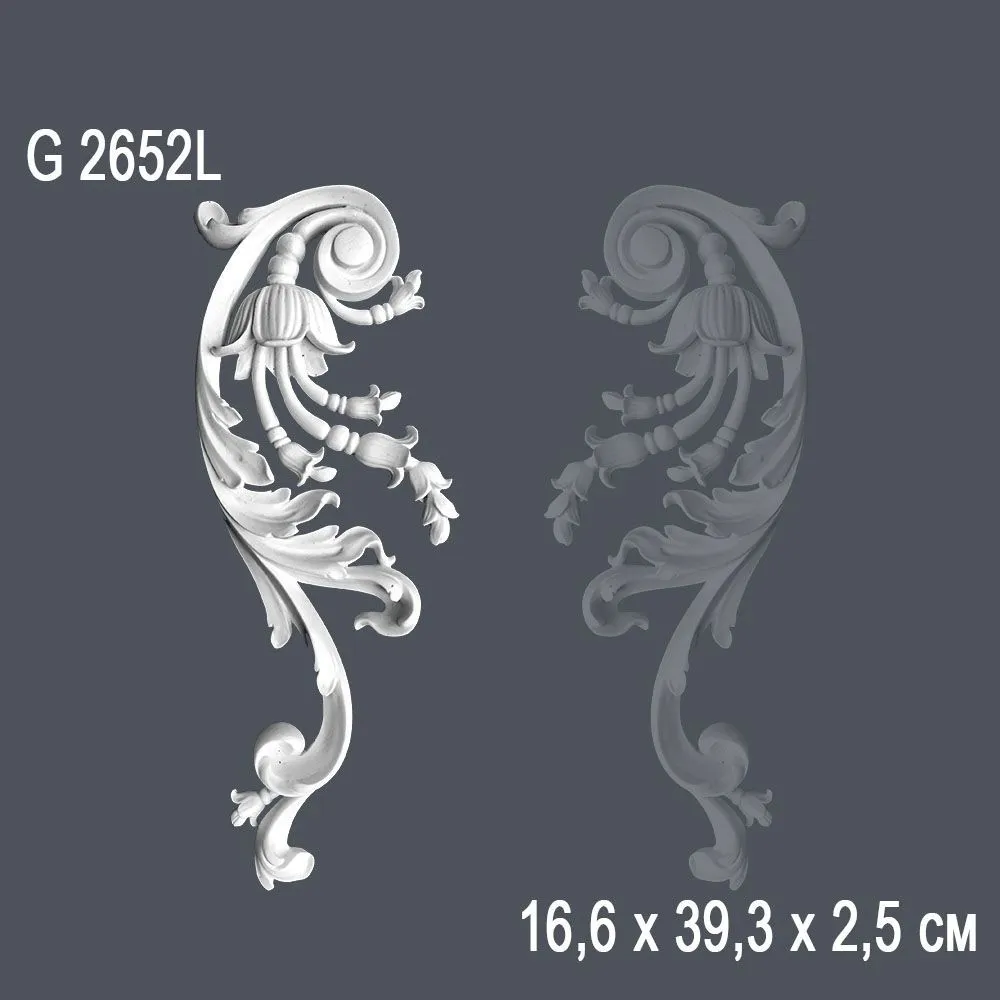 Орнамент G2652L 16.6х39.3х2.5см ()