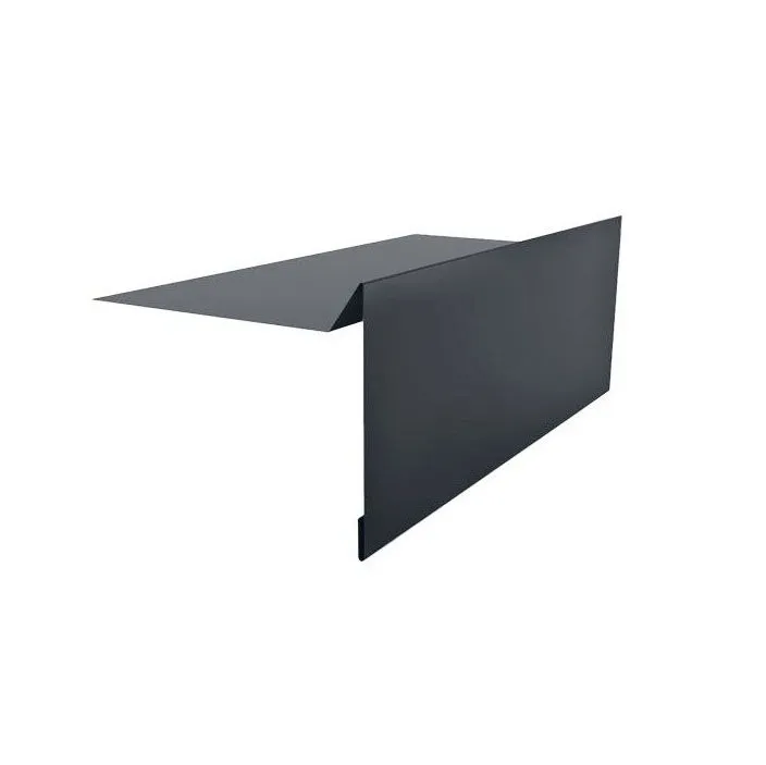 Фронтонная планка Rough matt 23 L- 2000 мм т-серая