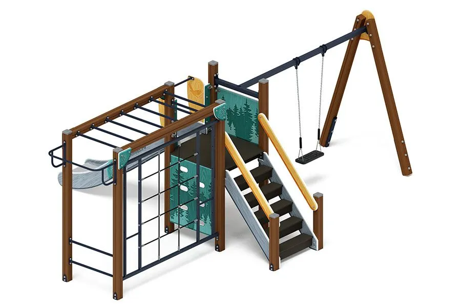 Счастливое детство (Тайга) горка Н 1200 ДИК 2.01.02.-03 