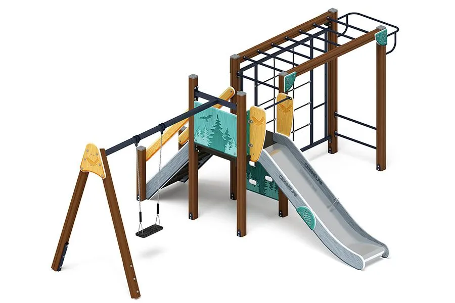 Счастливое детство (Тайга) горка Н 1200 ДИК 2.01.02.-03 