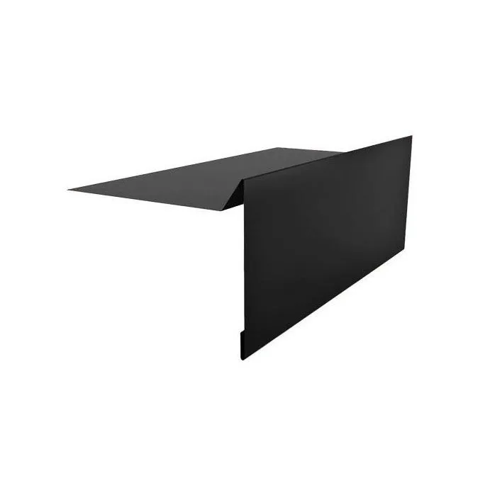 Фронтонная планка Rough matt 33 L- 2000 мм черная