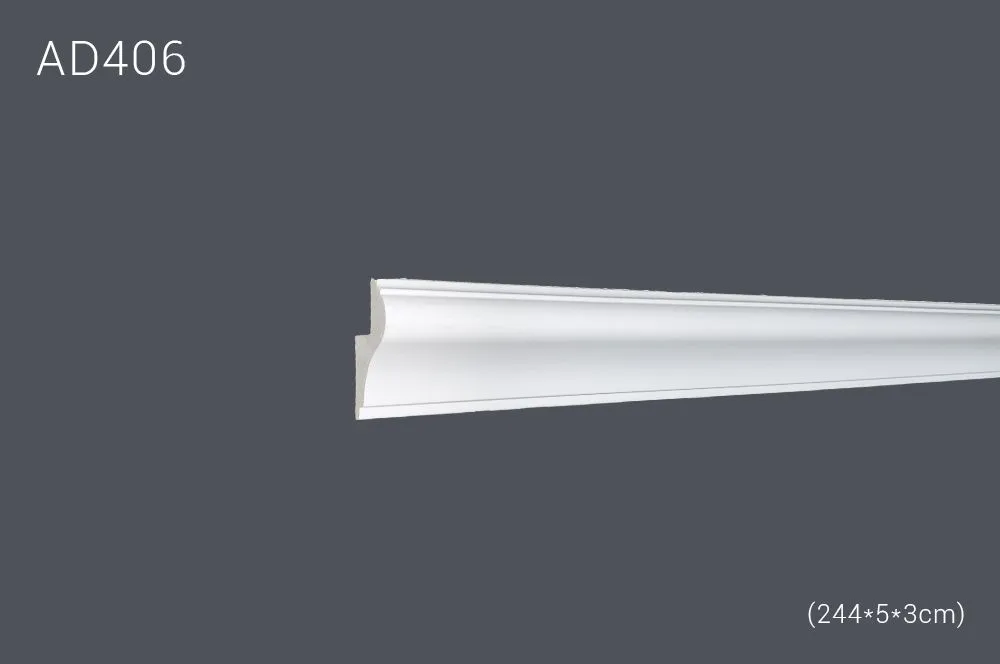 Декор. профиль AD406 244х5х3cm (45) выводной