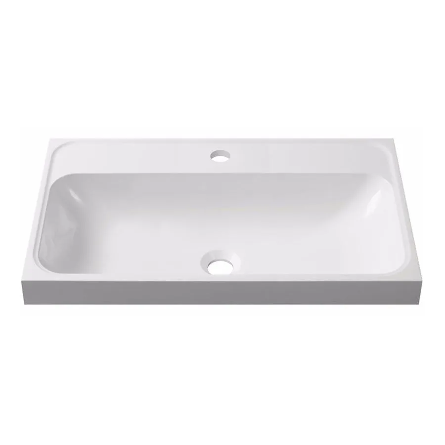 Тумба Париж НП 70-02 Бетон Чикаго светло-серый (31)с Умывальник Париж ПА 700 Белый (1)