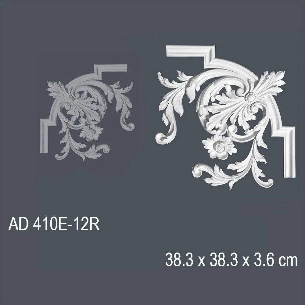 Декор профиль AD 410E-12R 38.3x38.3x3.6cm ()