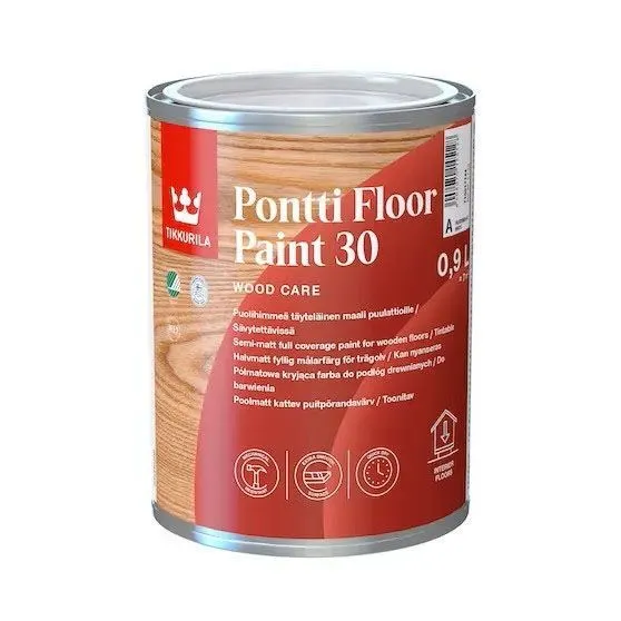 Pontti Floor Paint 30 "A" Краска для деревянных полов пл/мат 0,9л