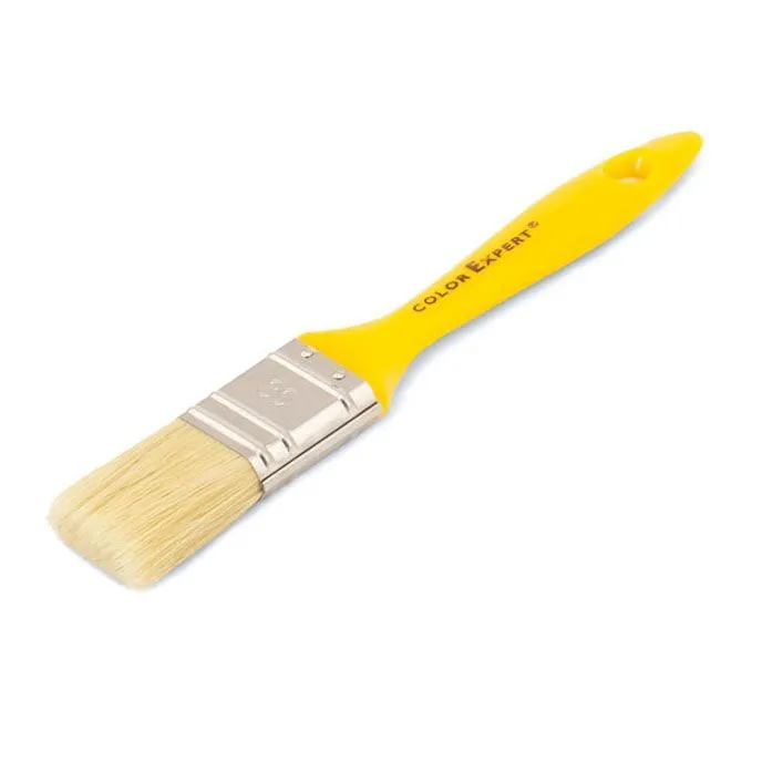 Кисть флейцевая 30мм, толщ 6, желт. плас.ручка, нанесение лаков 81 34 30 99