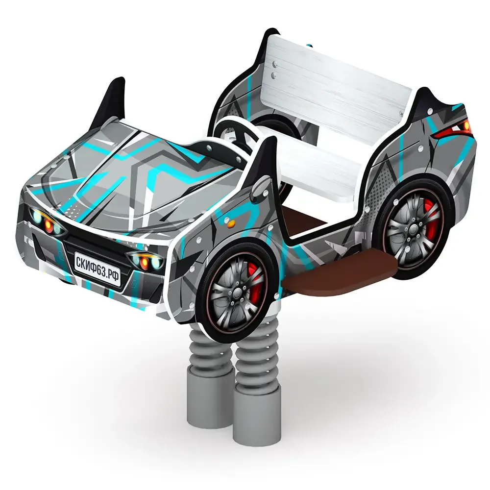 Кабриолет Качалка на пружине двухместная машинка - ИО 23.03.02-04