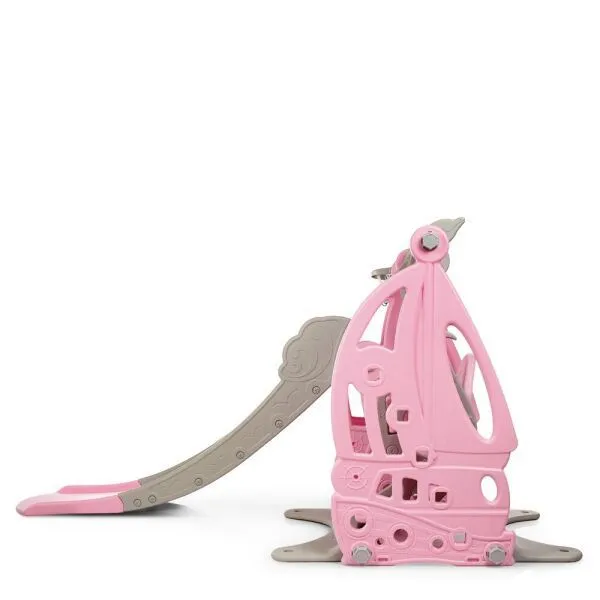 Детский игровой комплекс WM19016 Парусник (145*210*105см)(розовый)