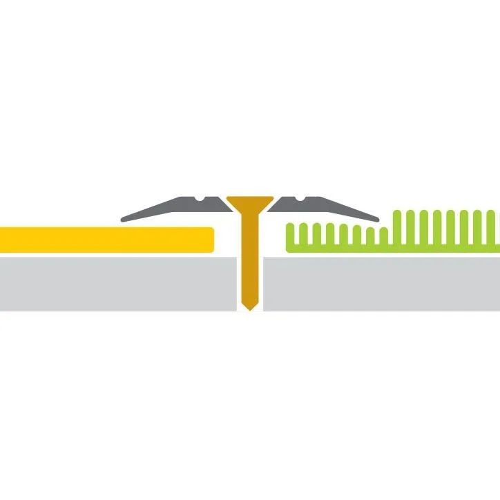 Порог алюм. 3329-02Т 25мм золото 1,8м  с открытым креплением