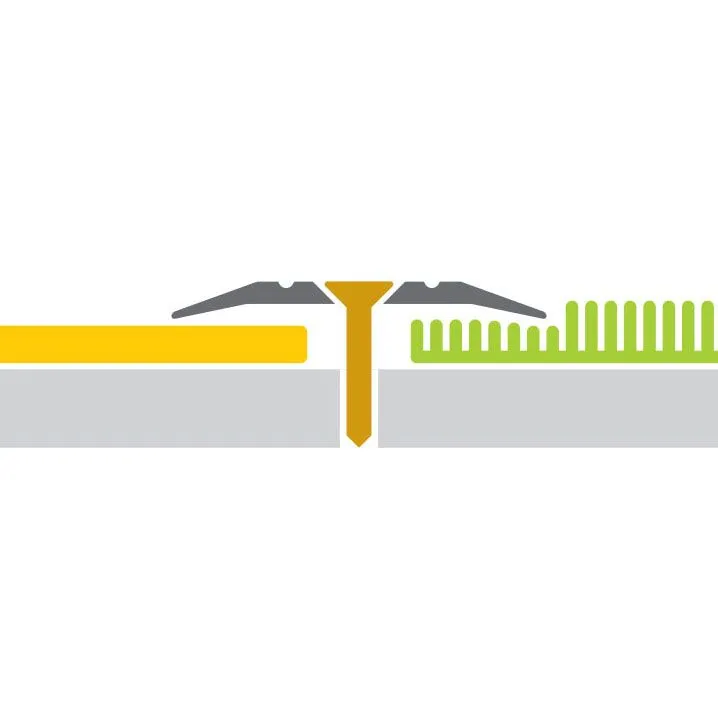 Порог алюм. 3329-03Т 25мм бронза 1,8м  с открытым креплением