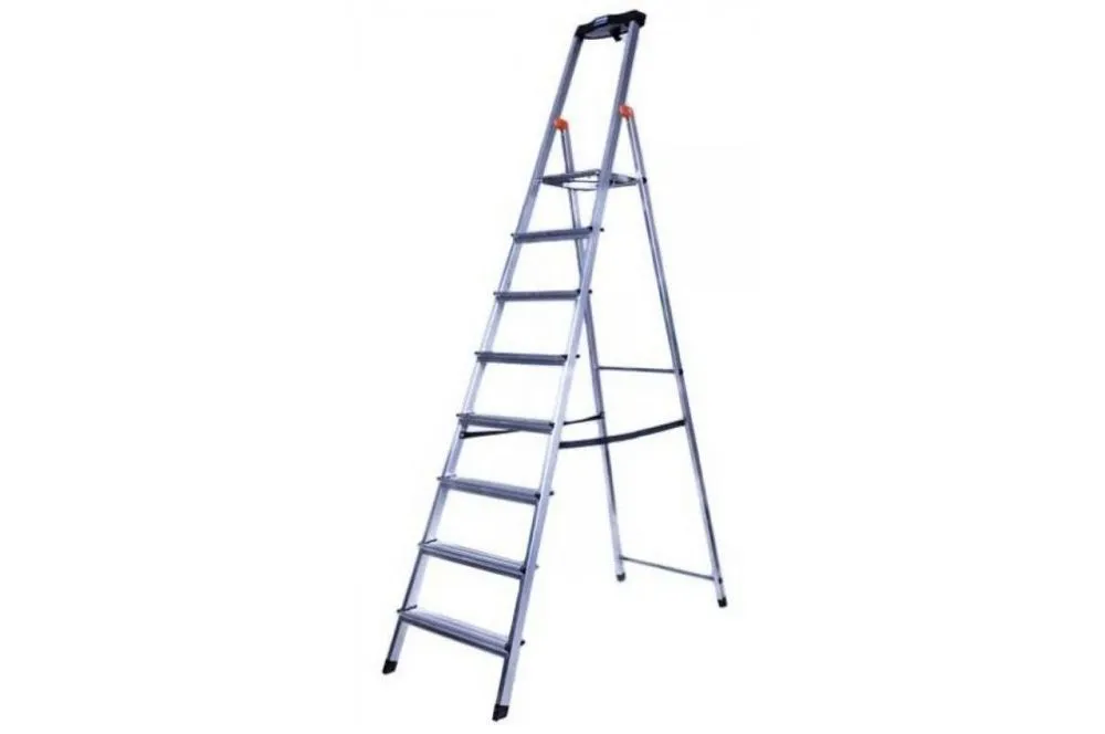 Ал. стремянка Safety 8S, Н=1,75/3,75м (128980)
