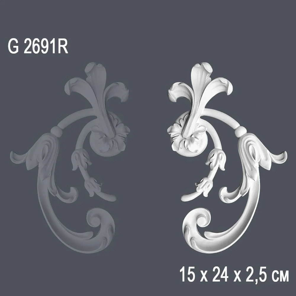 Орнамент G2691R 15х24х2.5см ()
