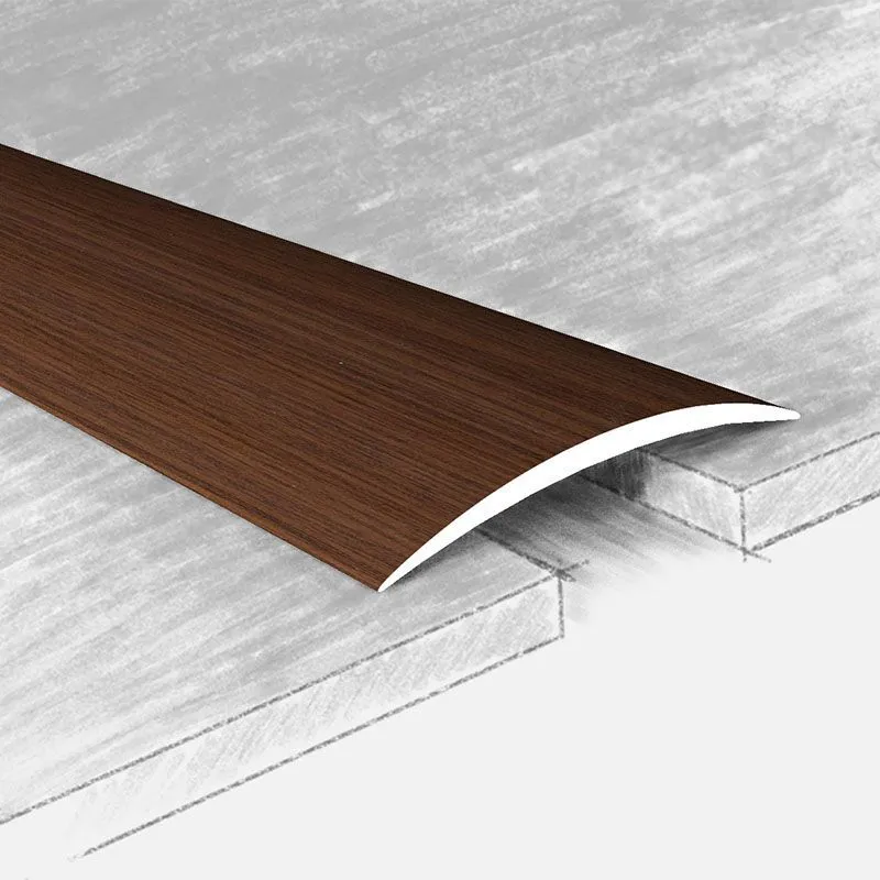 Порог алюм.  120-310К   40мм  0,9м орех тёмный /РБ  с открытым креплением