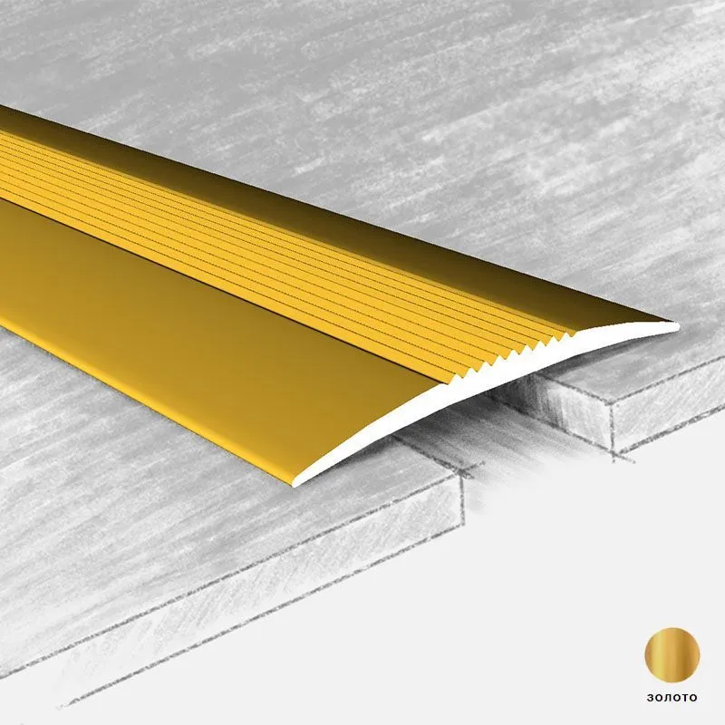 Профиль 3328-02Т 37мм золото 1,8м  с открытым креплением