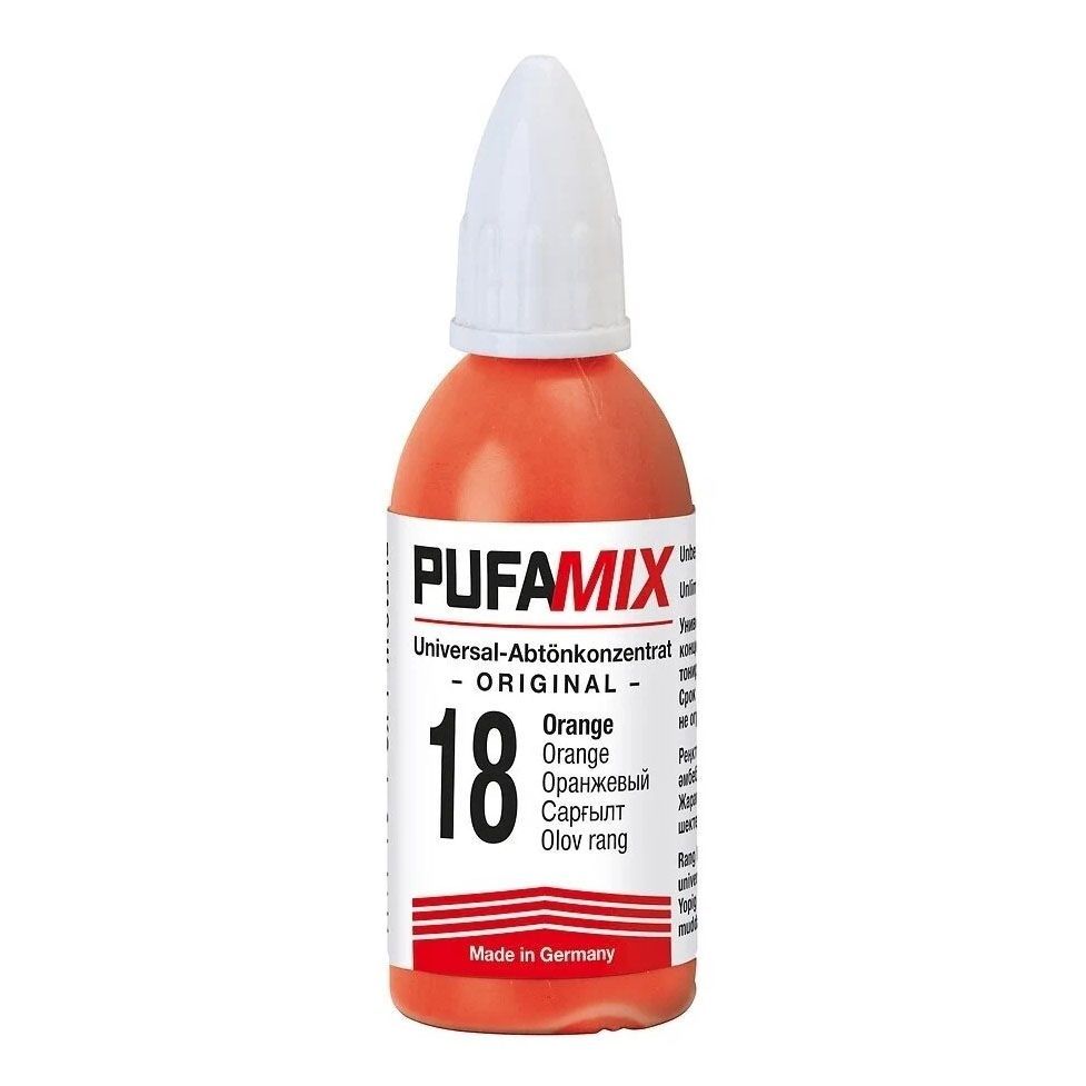 Колер PUFAS для тонирования pufamix №18 оранжевый 20 мл