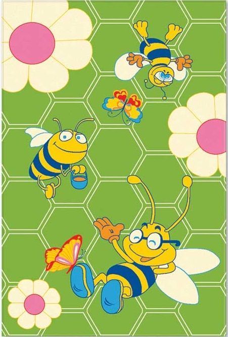 Ковер Aquarelle KIDS 2,05 х 3,00 3898 1 44944 Зеленый - Пчелки
